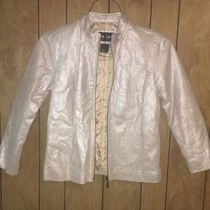 Brandon Thomas shimmering 100% Leather Jacket